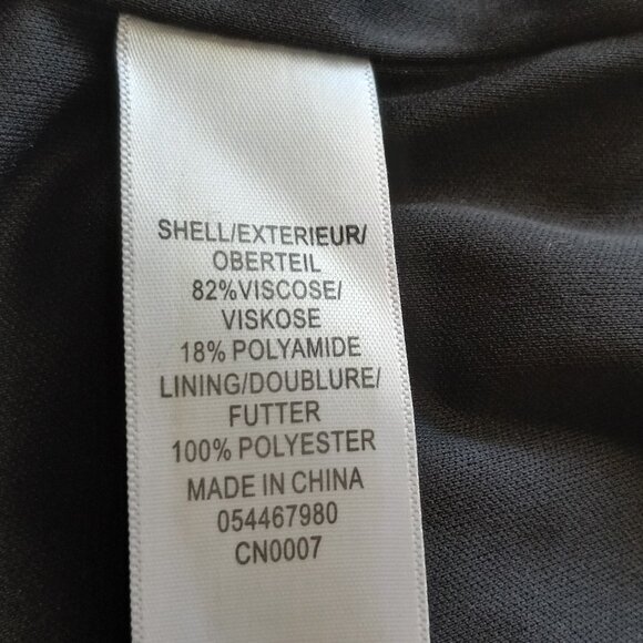 NWT Aidan Mattox Glam Black/Silver Tinsel Mini Shift Dress Sz 6 - Picture 8 of 8